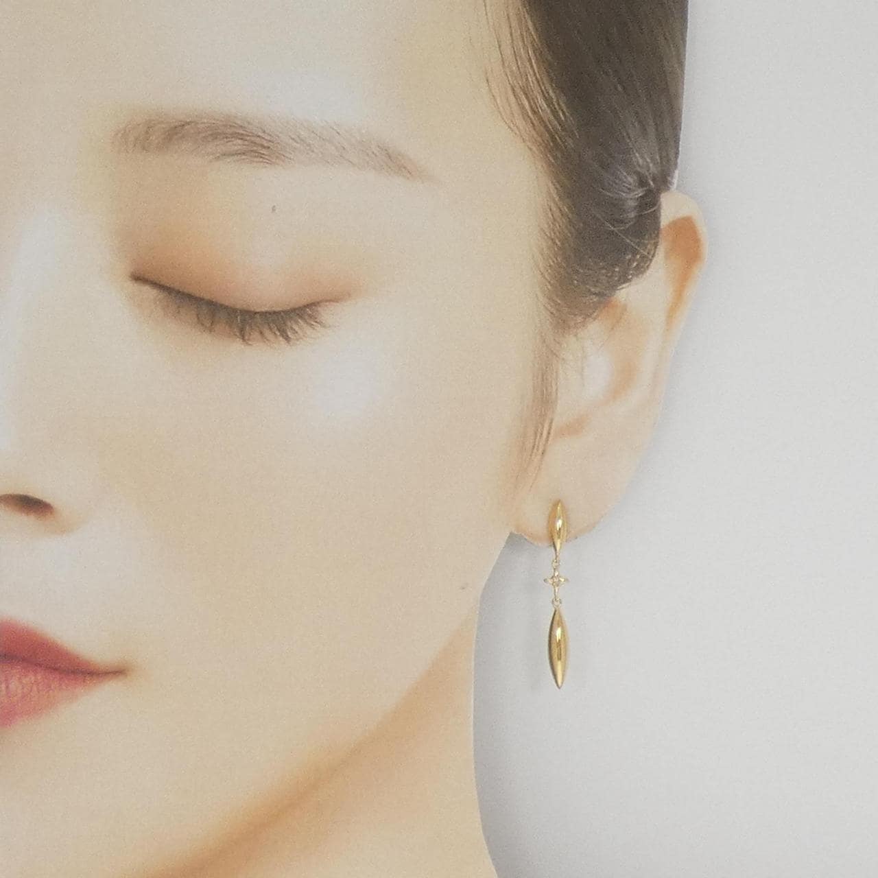 K18YG ダイヤモンド ピアス