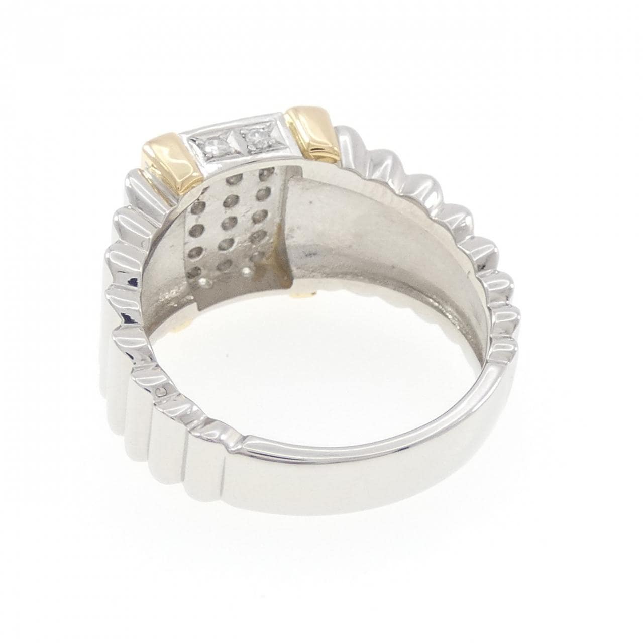 K18YG/PT900 ダイヤモンド リング 0.27CT