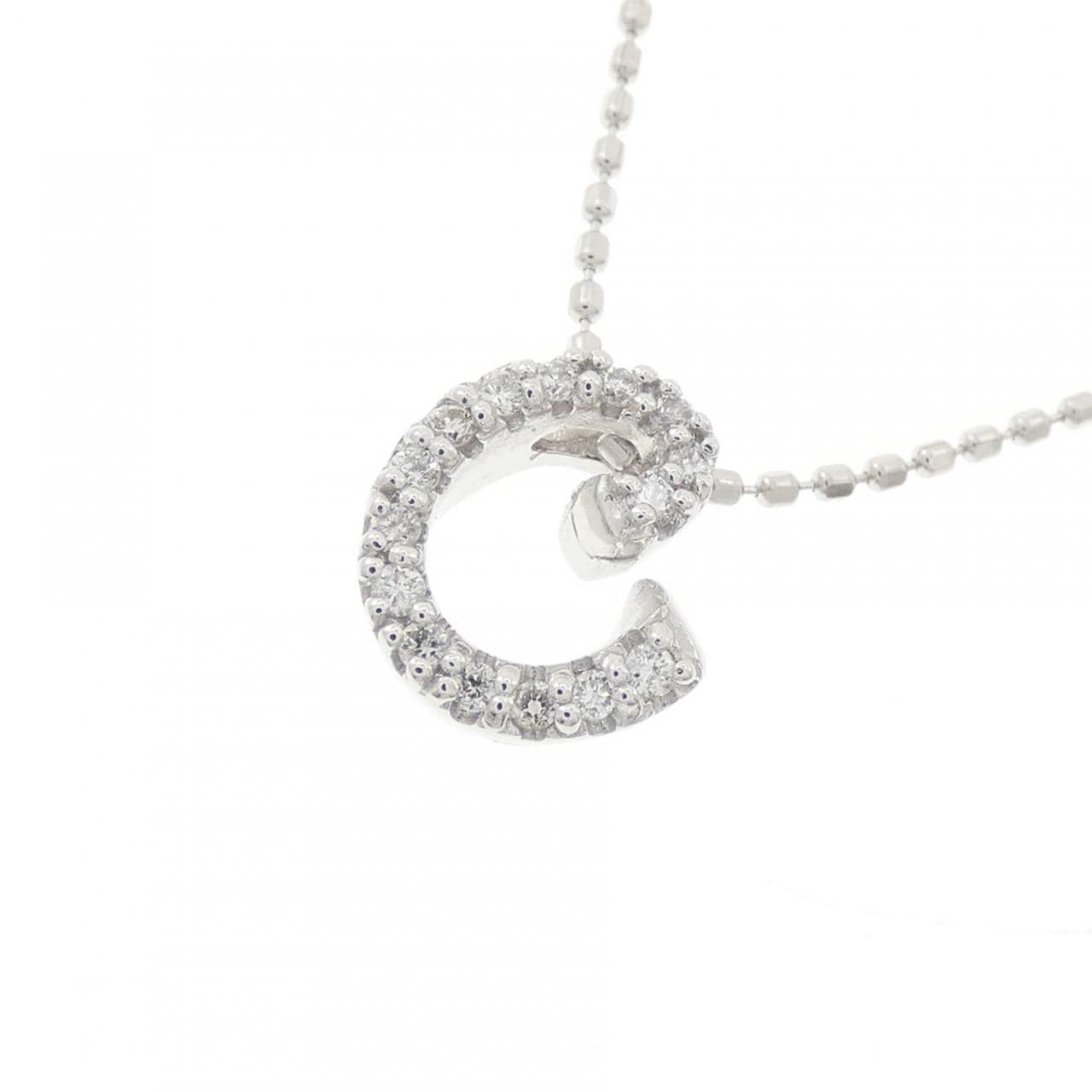 K18WG ダイヤモンド ネックレス 0.08CT