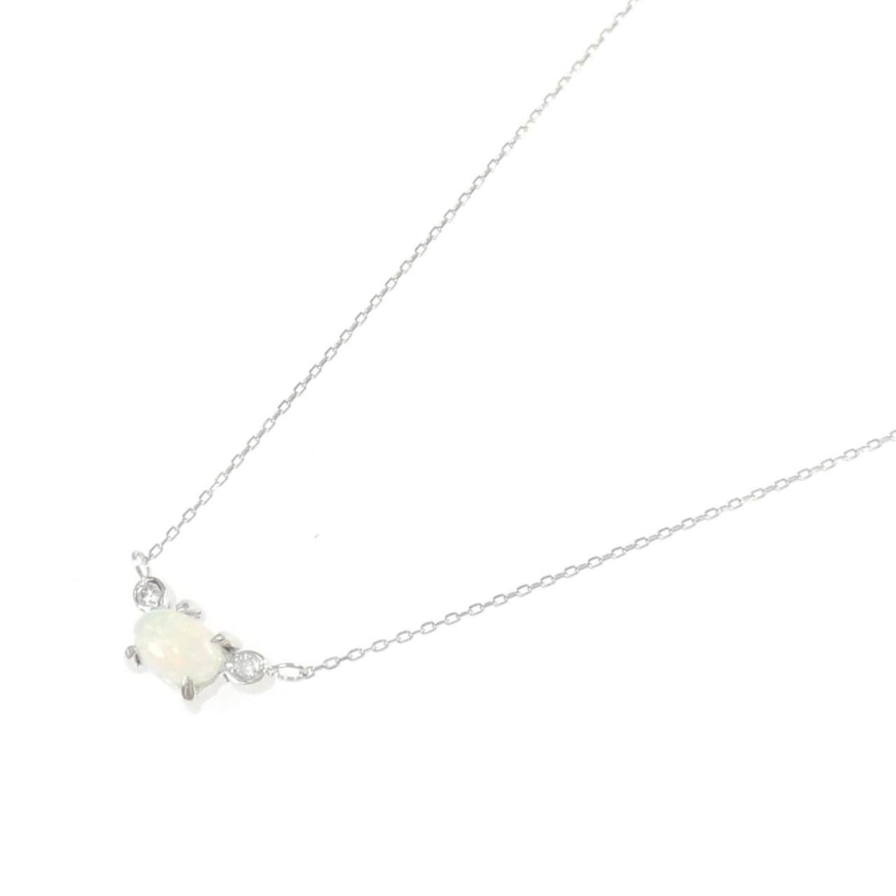 750WG/K10WG オパール ネックレス