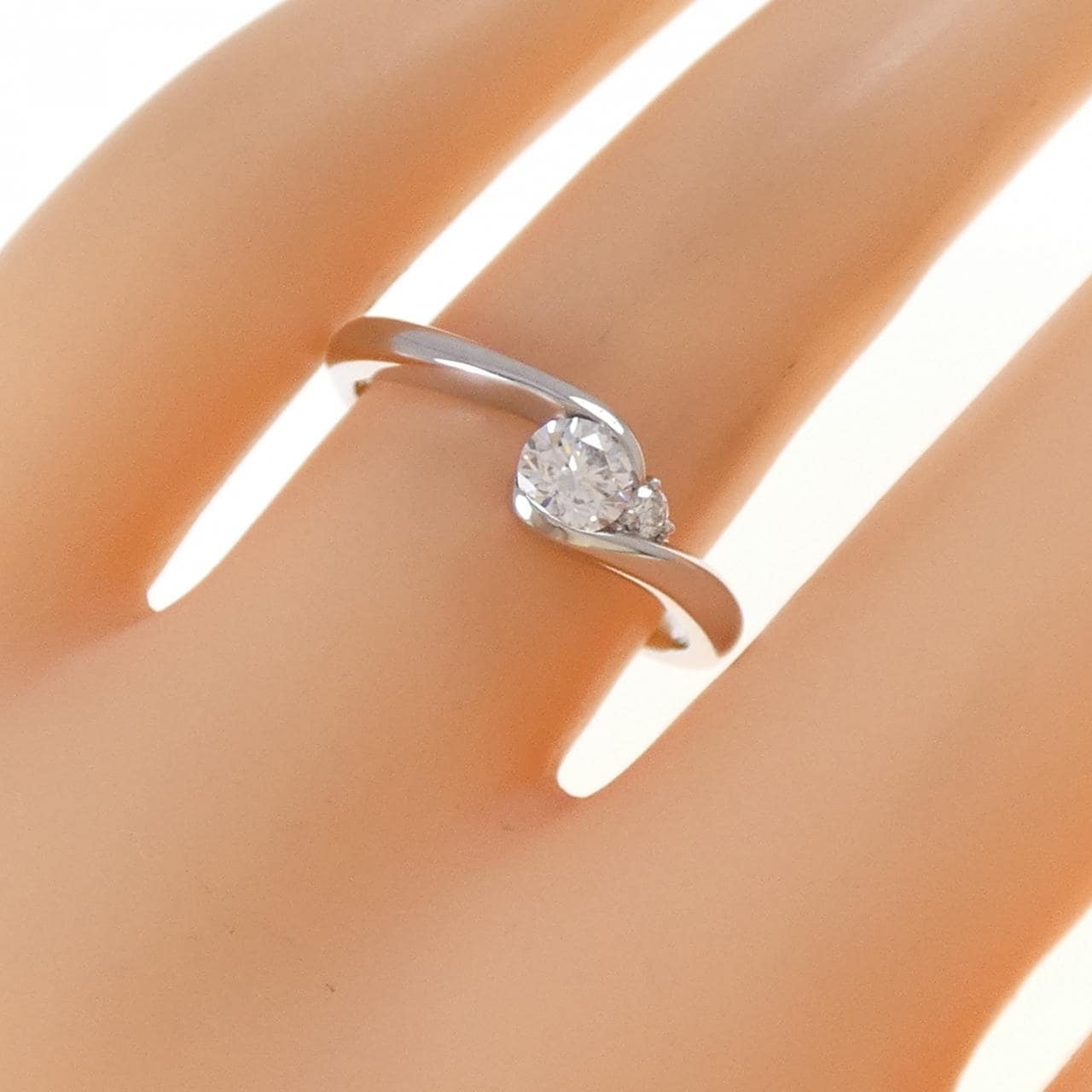 PT950 ダイヤモンド リング 0.320CT