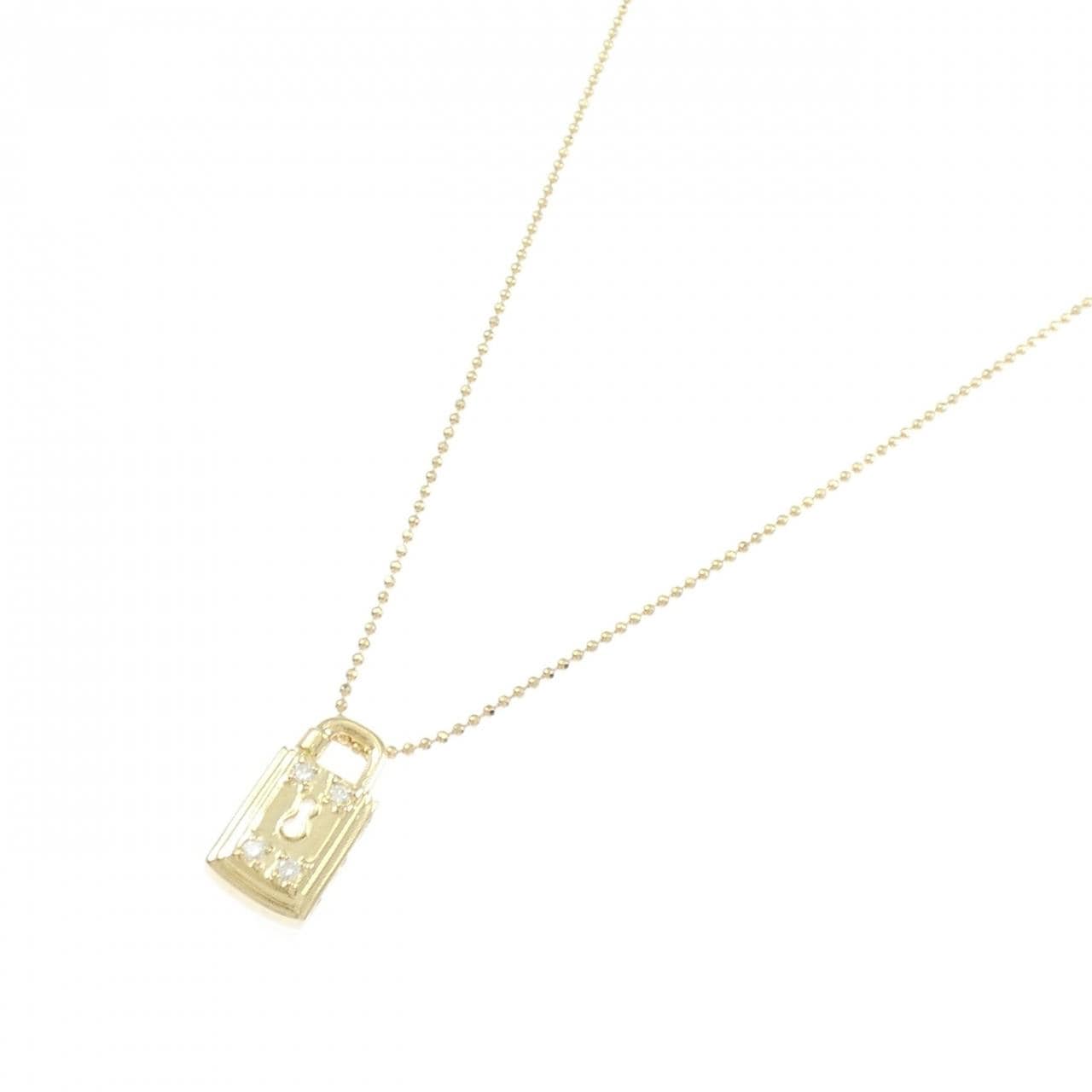K18YG ダイヤモンド ネックレス 0.07CT