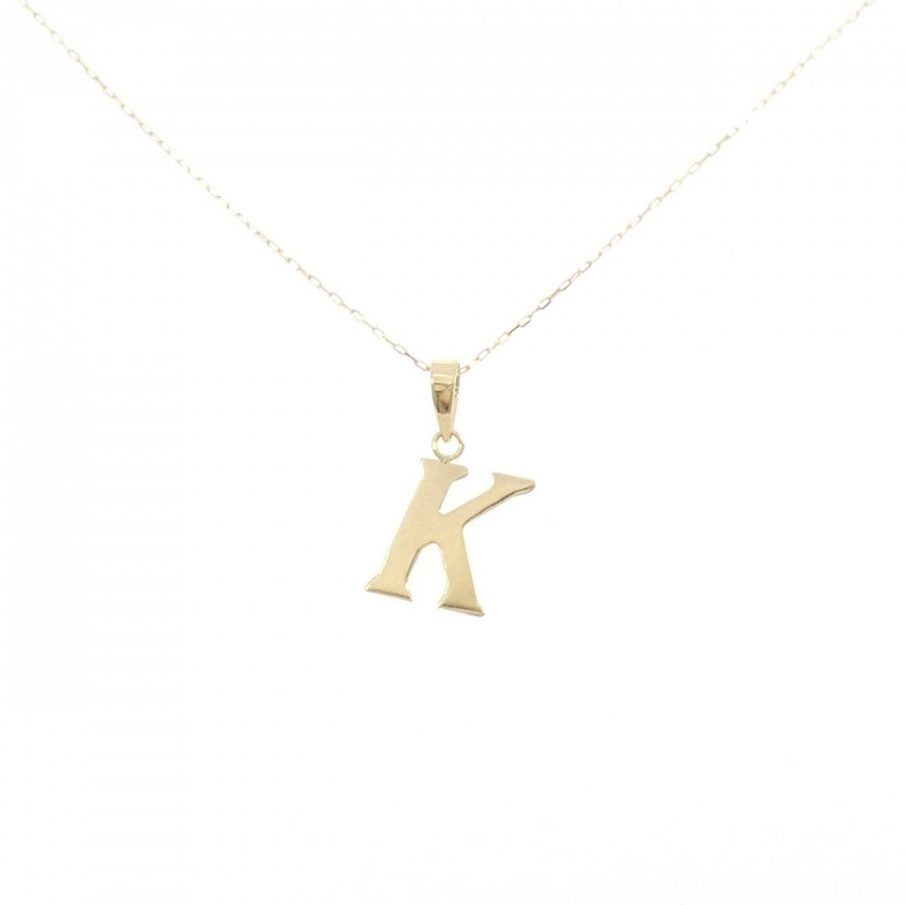 【新品】K18YG イニシャルK ネックレス