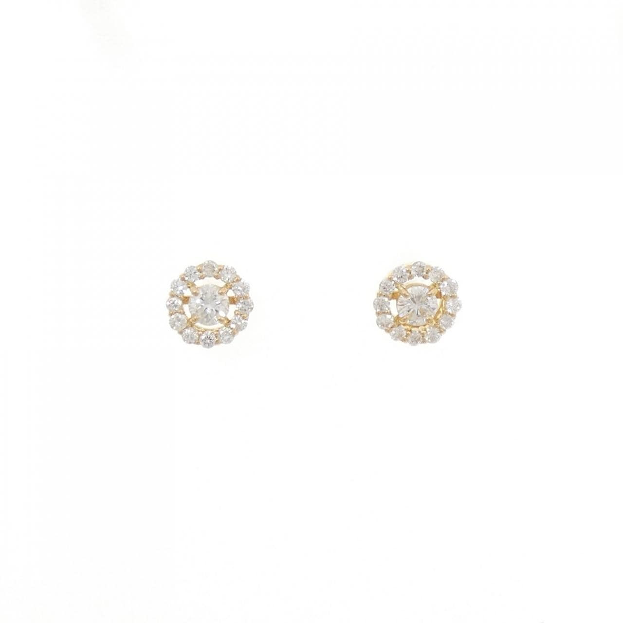 【リメイク】K18YG ダイヤモンド ピアス 0.40CT