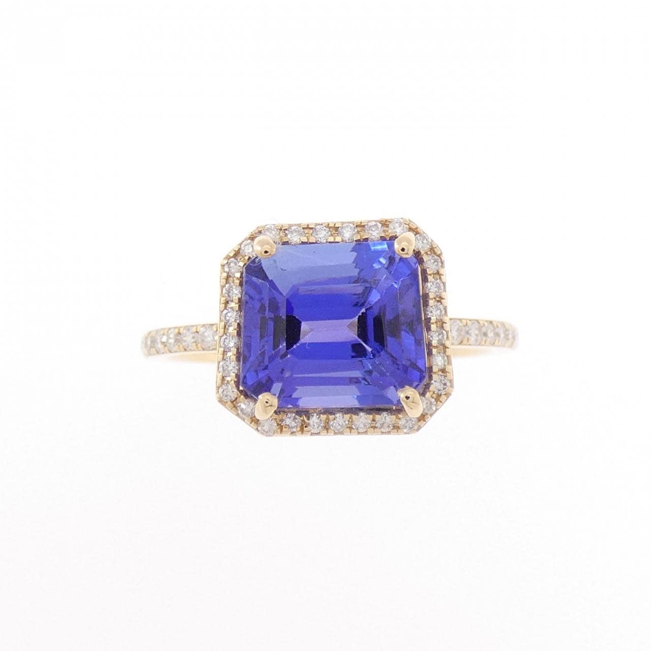 【新品】K18YG タンザナイト リング 3.19CT