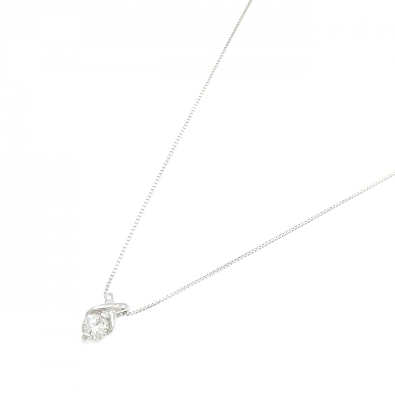 K18WG ダイヤモンド ネックレス 0.210CT