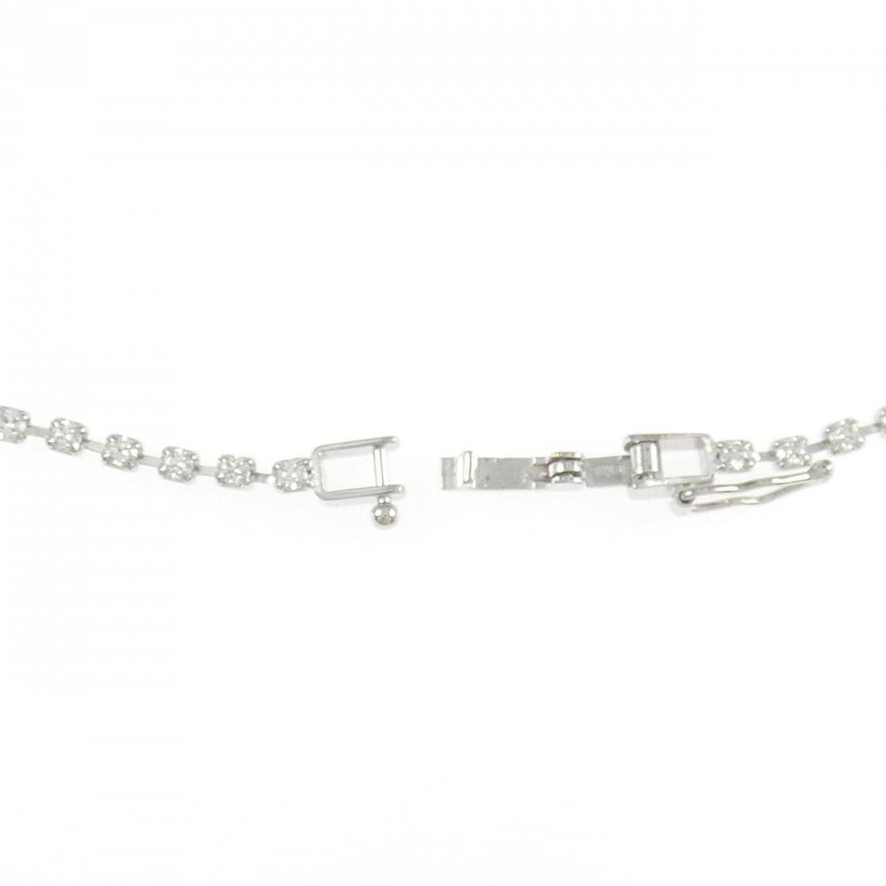 K18WG ダイヤモンド ブレスレット 1.00CT