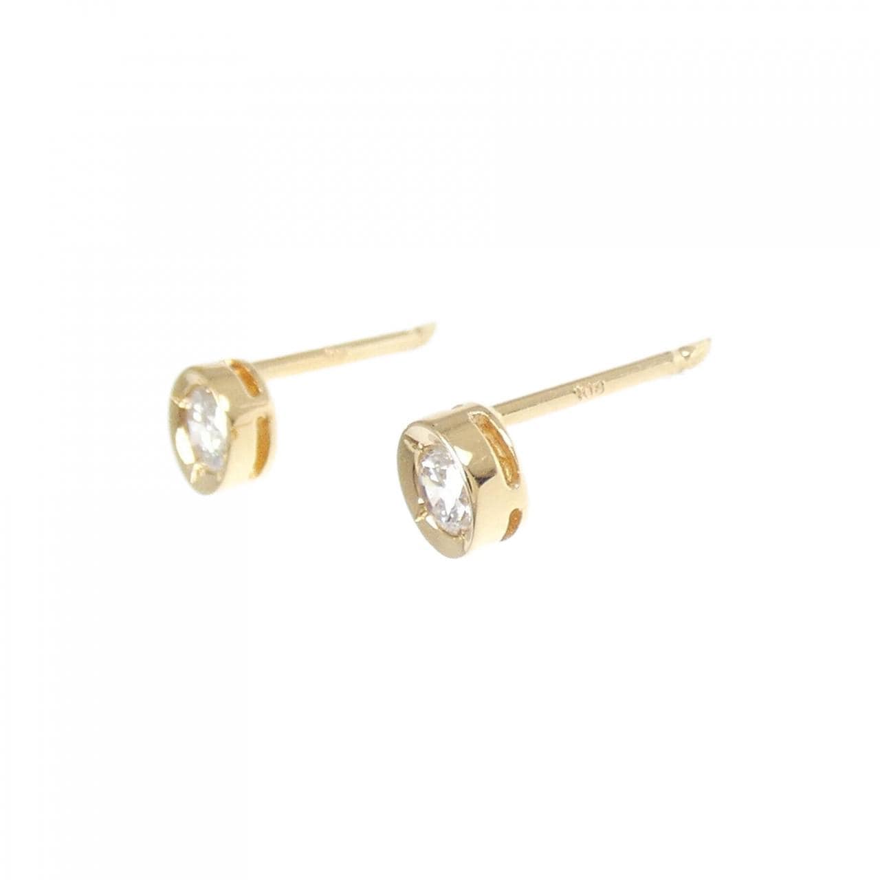 K18YG ダイヤモンド ピアス 0.20CT
