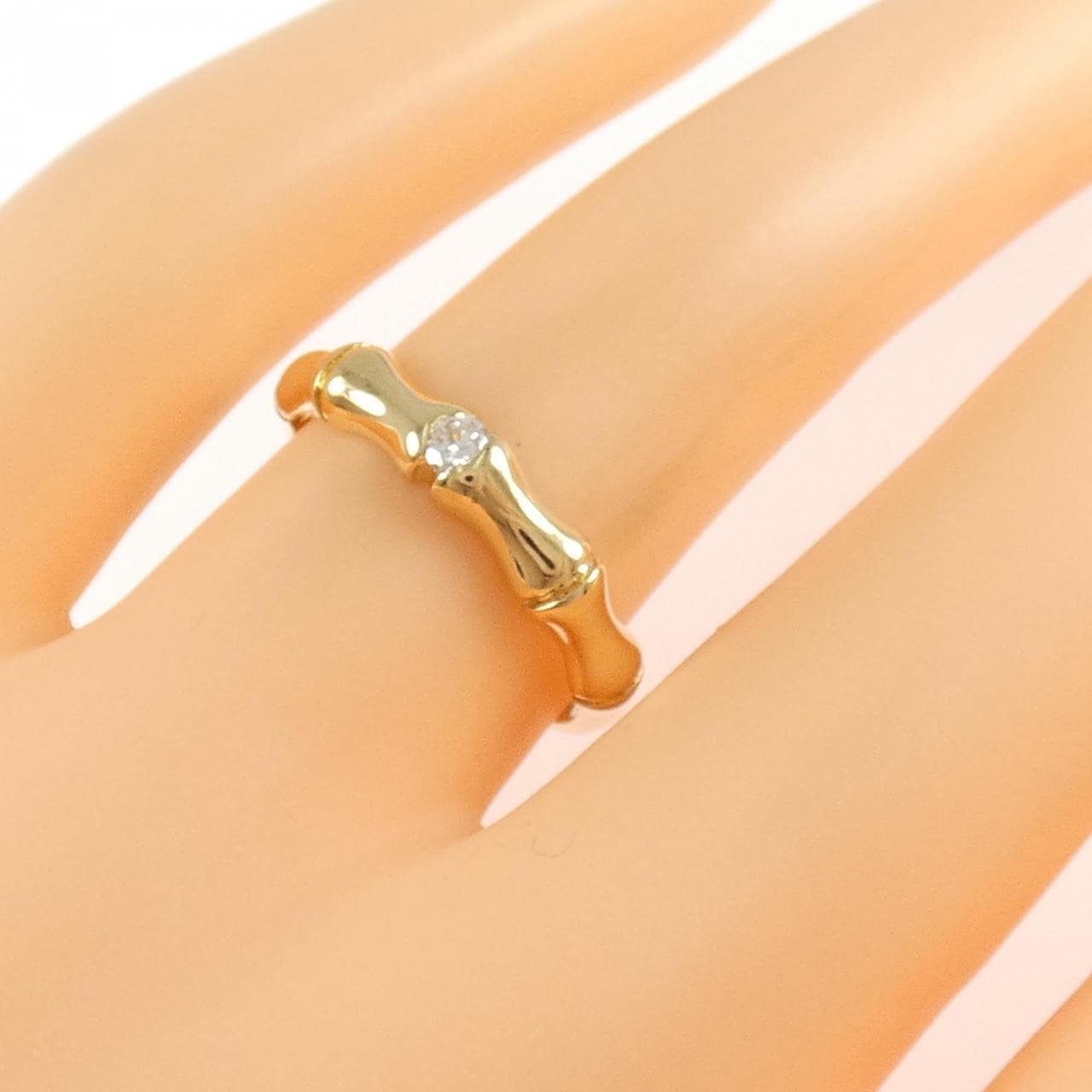 K18YG ダイヤモンド リング 0.06CT