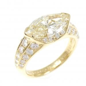 K18YG ダイヤモンド リング 2.01CT