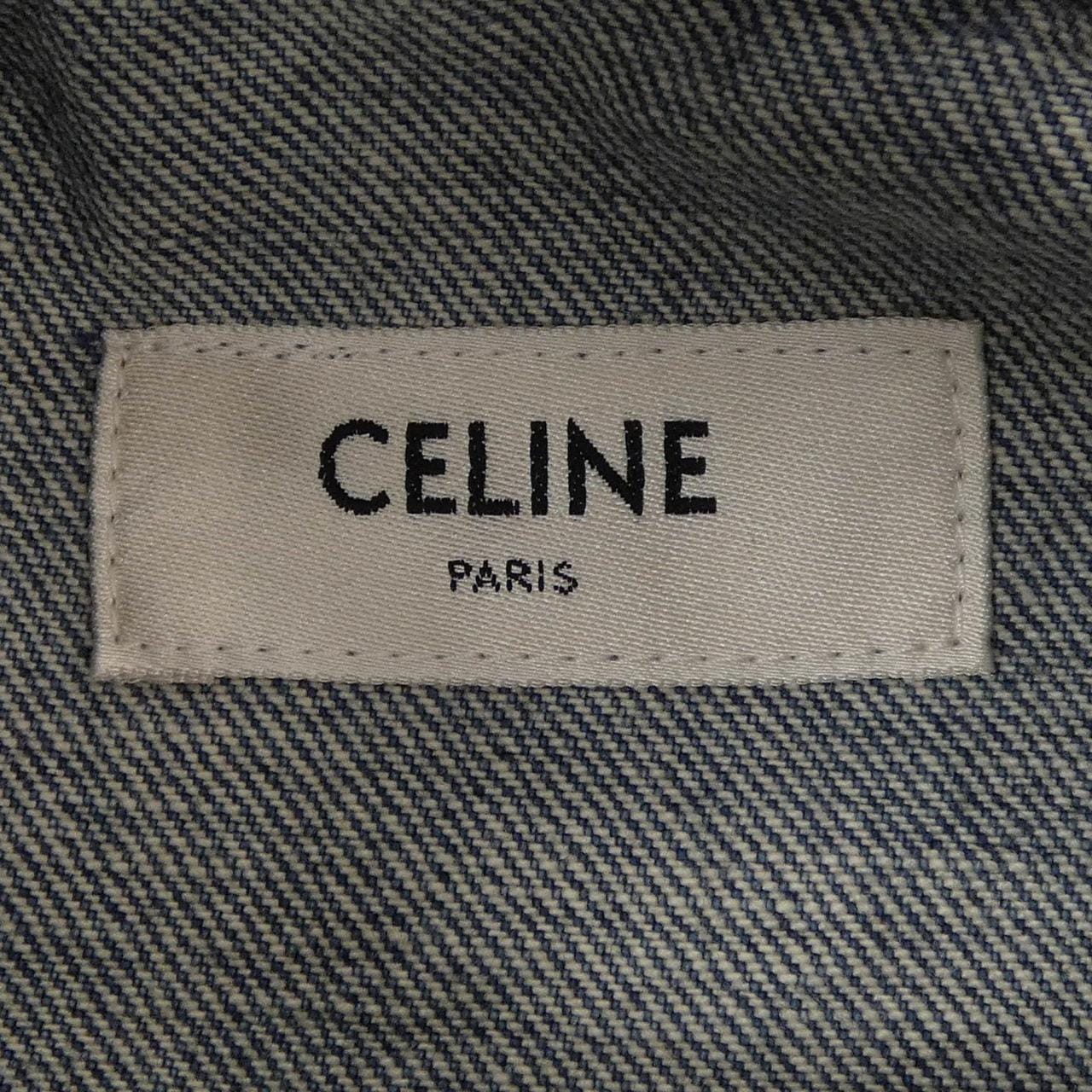 セリーヌ CELINE フード付きトラッカージャケット 2Q374930F デニムジャケット