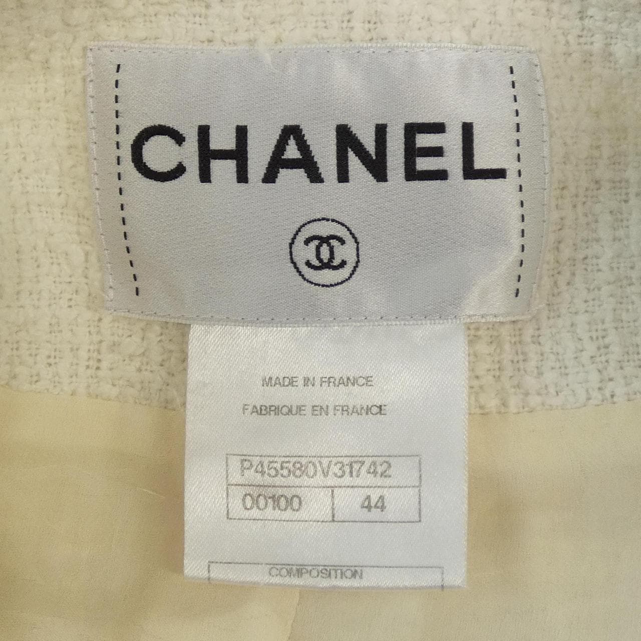 シャネル CHANEL P45580V31742 ノーカラージャケット
