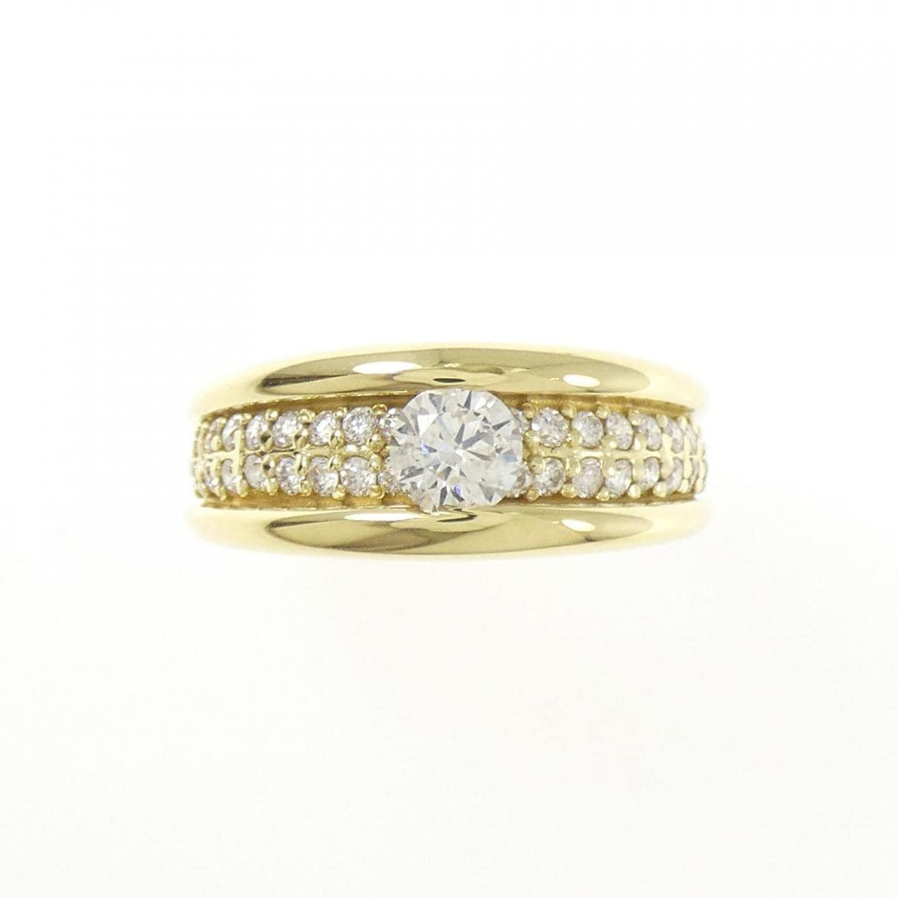 K18YG ダイヤモンド リング 0.33CT