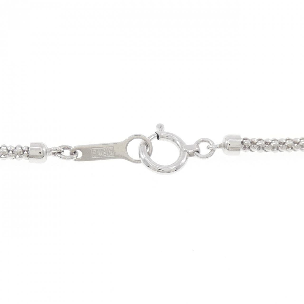 PT900/K18WG Black Pearl Necklace 10.5mm