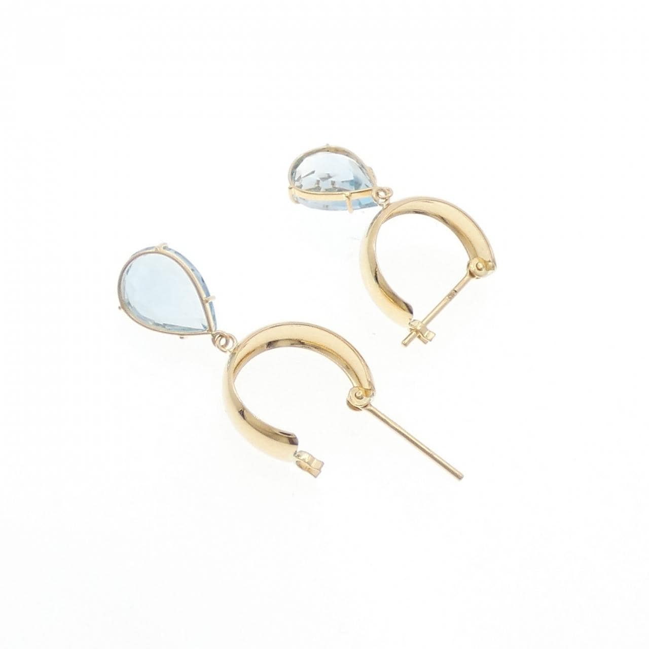 K18YG ブルートパーズ ピアス