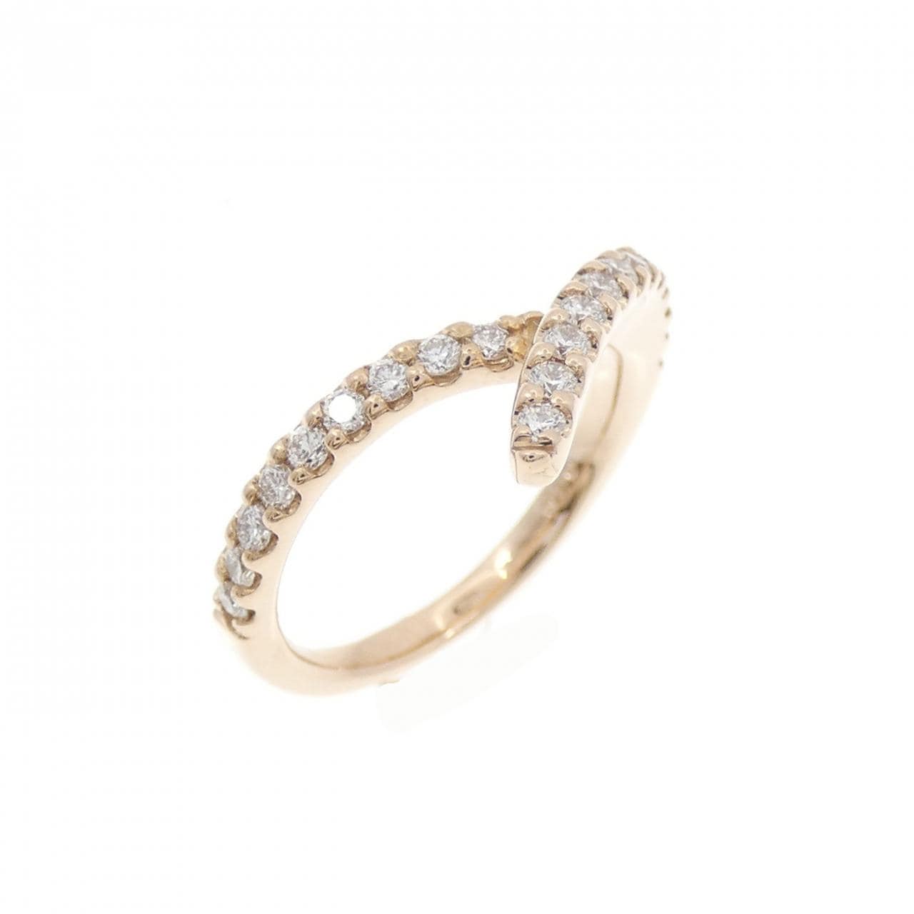 K18PG ダイヤモンド ピンキー リング 0.20CT