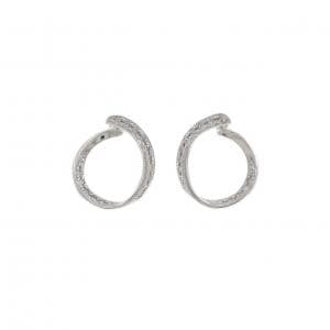 K18WG/K14WG ダイヤモンド ピアス 0.30CT