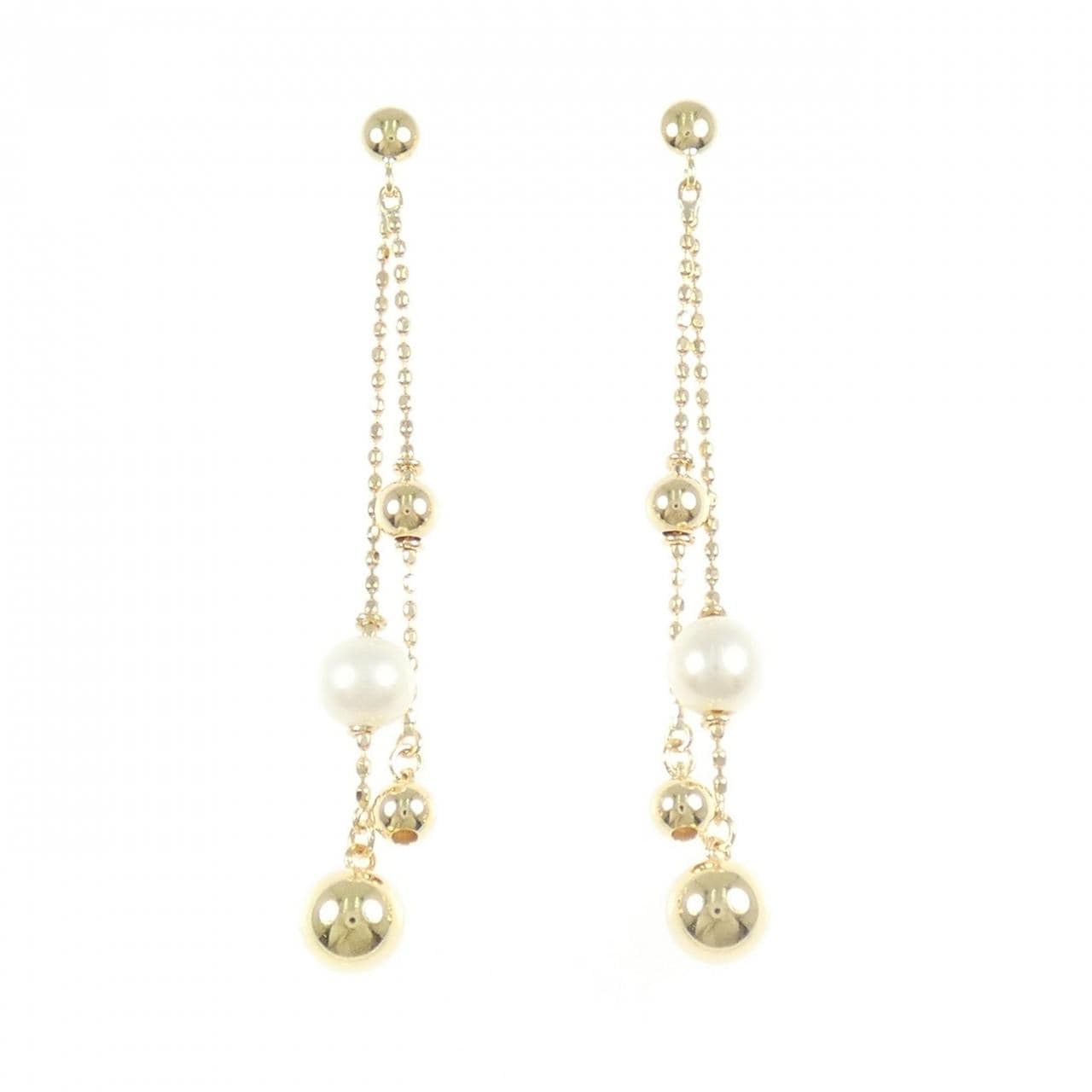 K18YG淡水珍珠耳釘