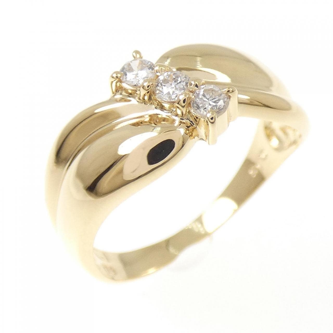 K18YG ダイヤモンド リング 0.15CT