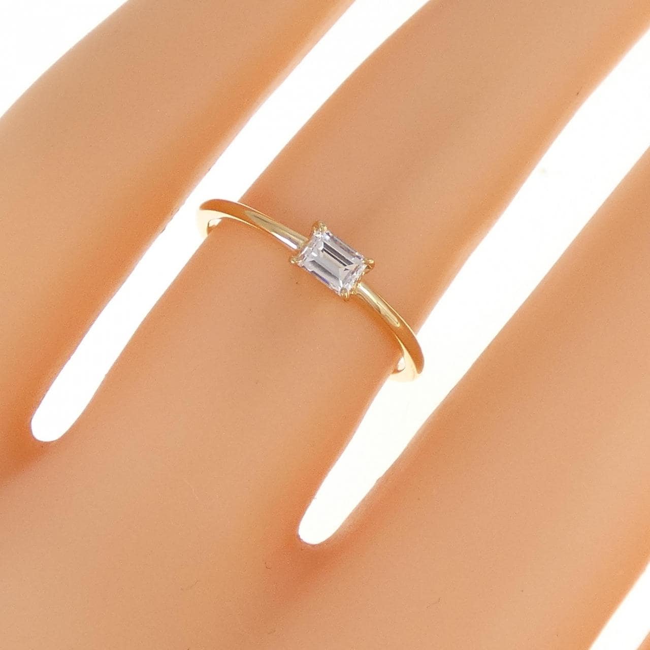 [Remake] K18YG Diamond ring 0.15CT