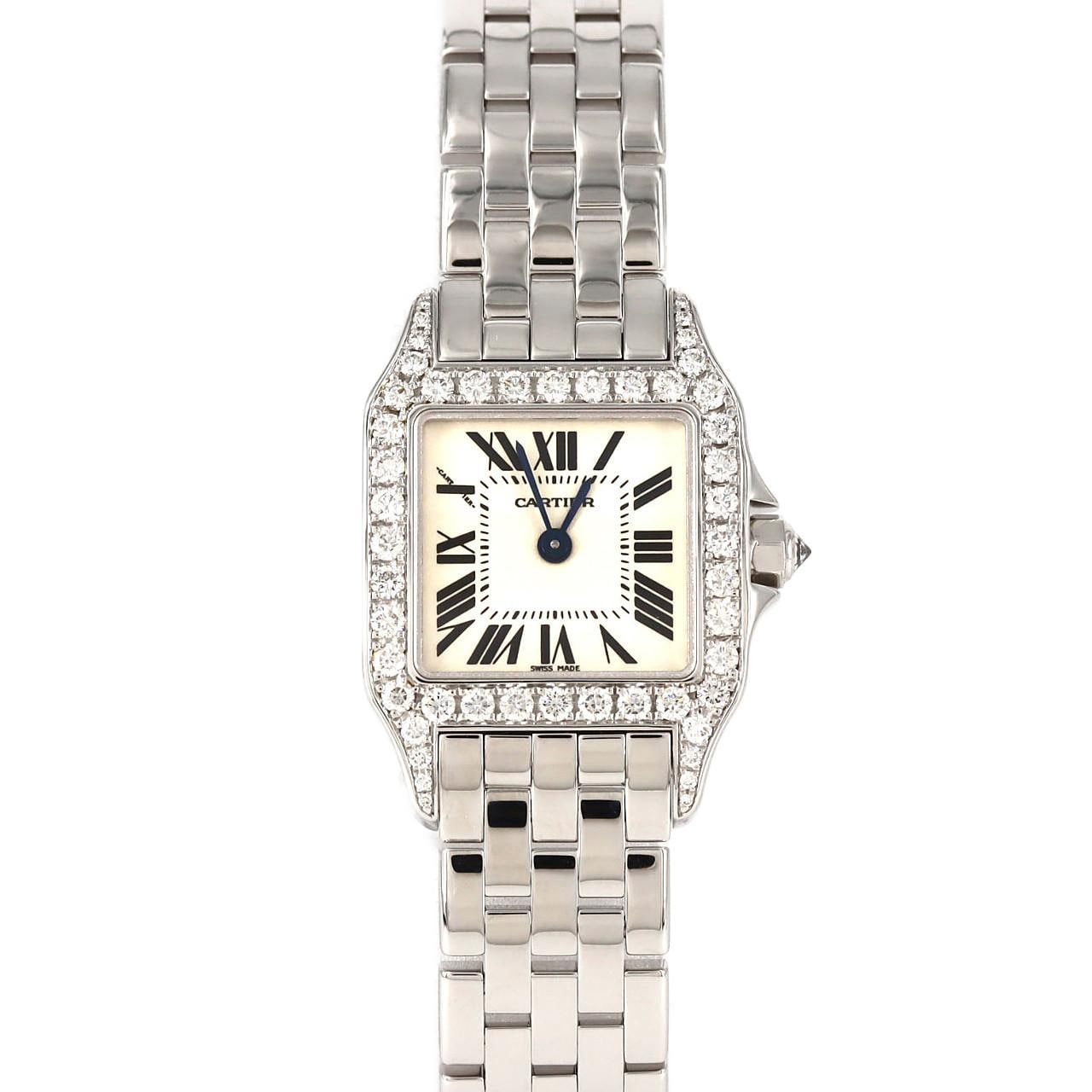 カルティエ サントスドゥモワゼルSM WG/D WF9003Y8 WG クォーツ