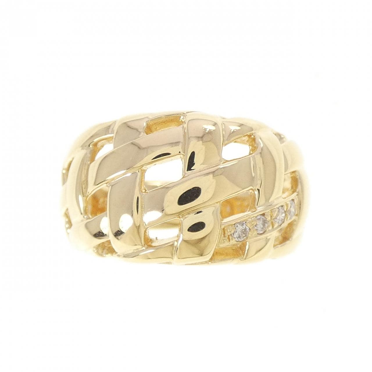 K18YG ダイヤモンド リング 0.05CT