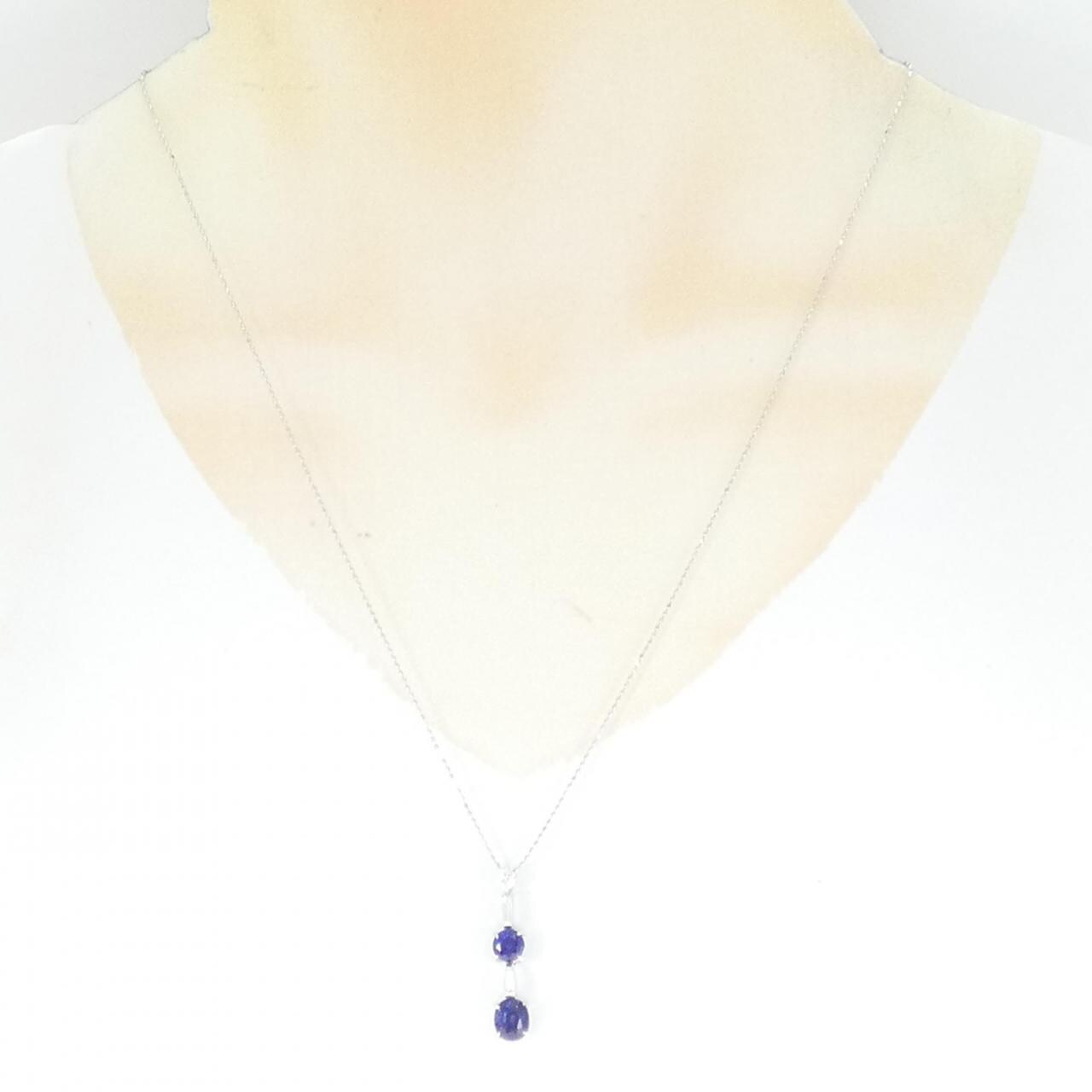 K18WG Tanzanite necklace 3.09CT