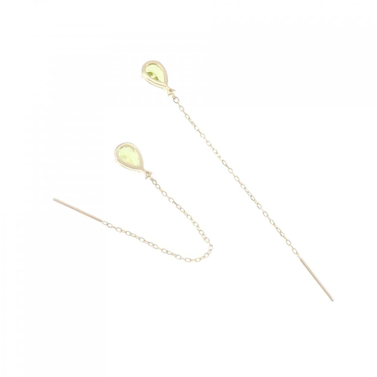 K10YG Peridot earrings