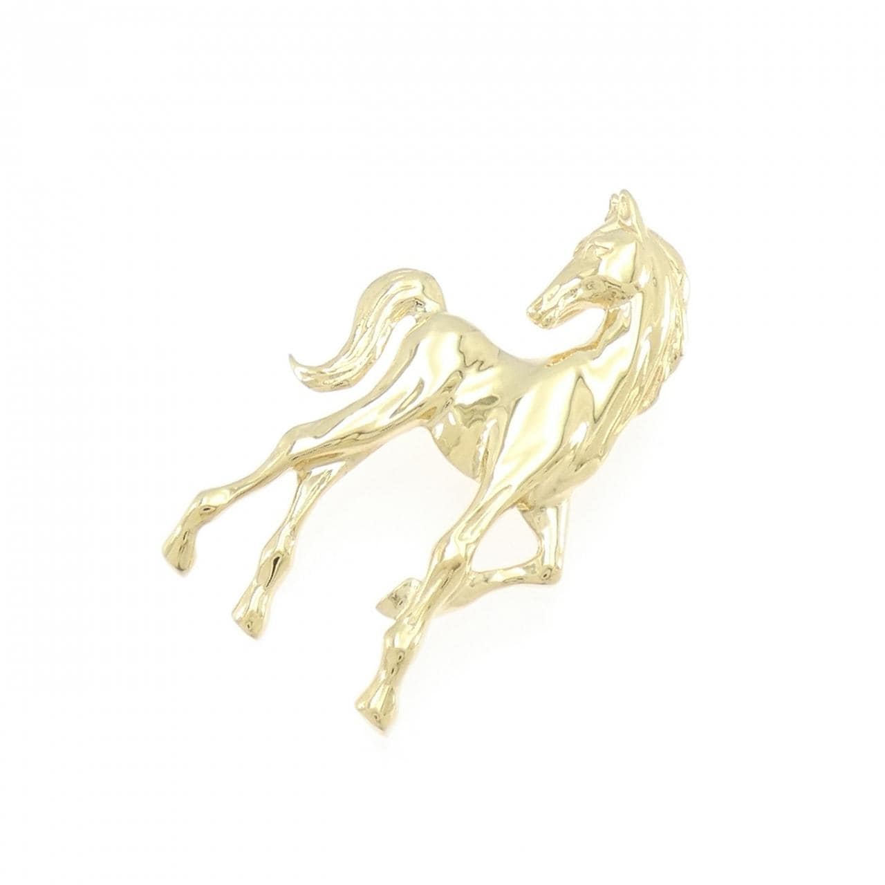 K18YG ホース ペンダント