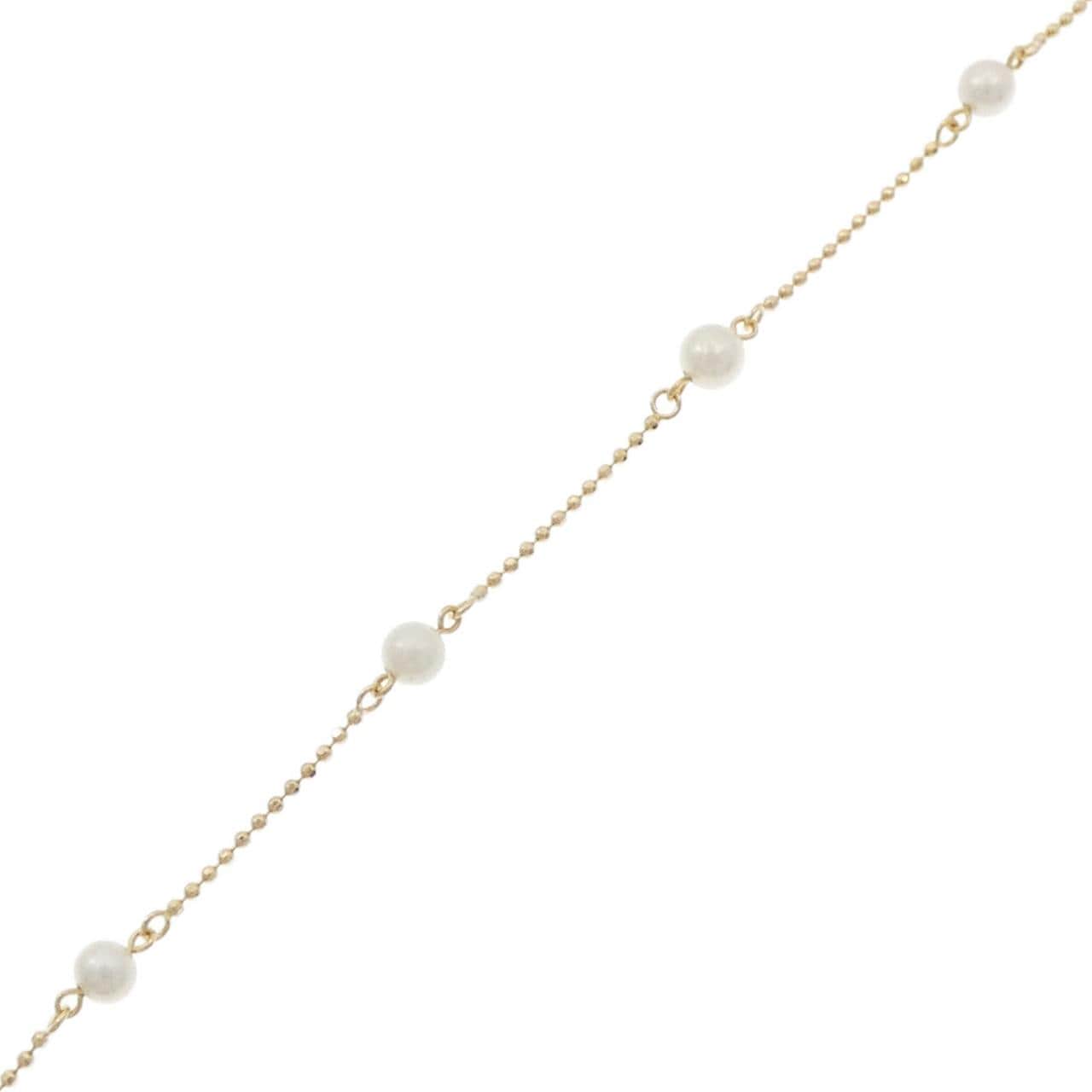 K18YG Akoya pearl bracelet