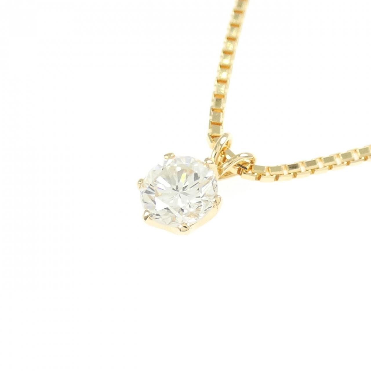 K18YG ダイヤモンド ネックレス 0.56CT J SI1 Good