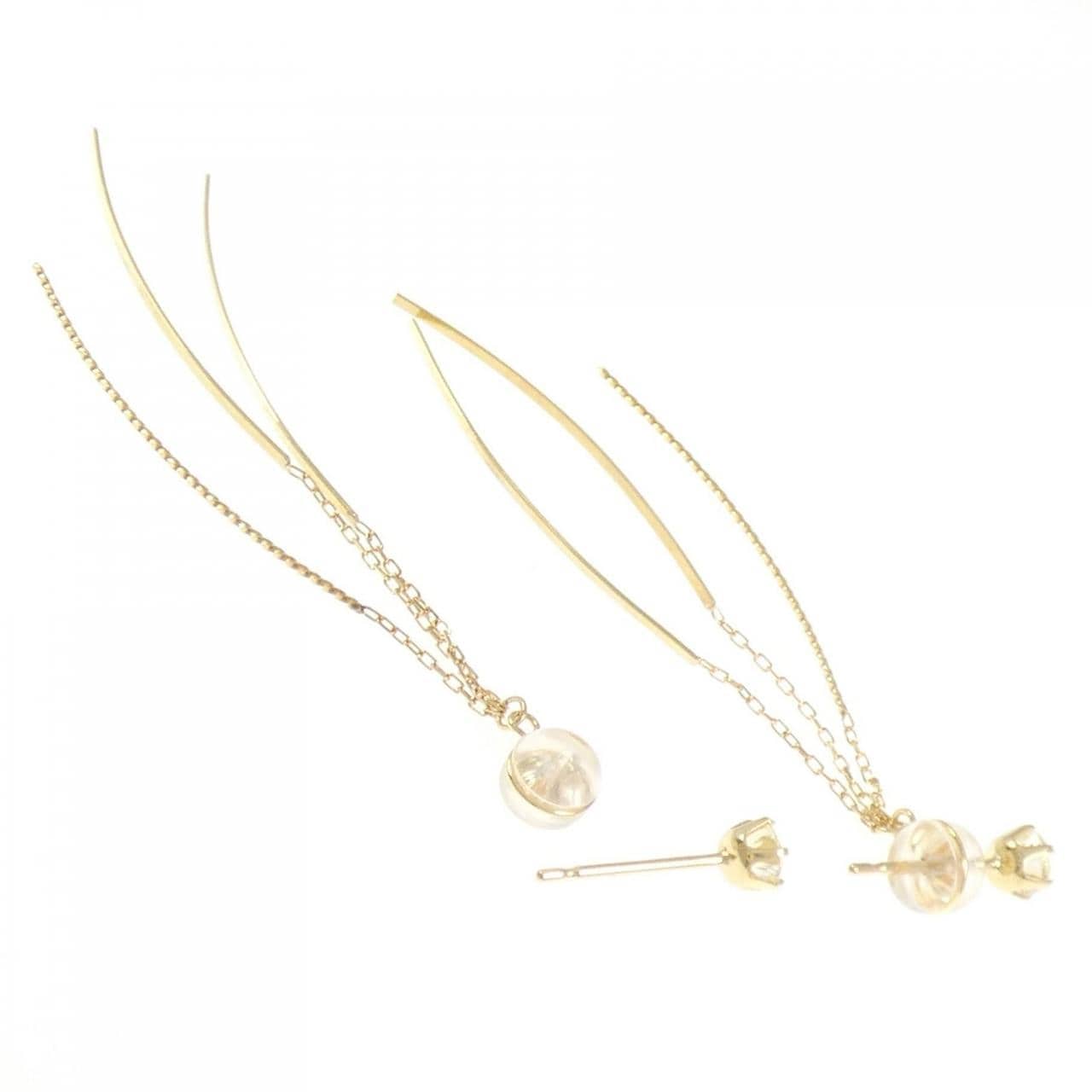 K18YG ダイヤモンド ピアス 0.513CT