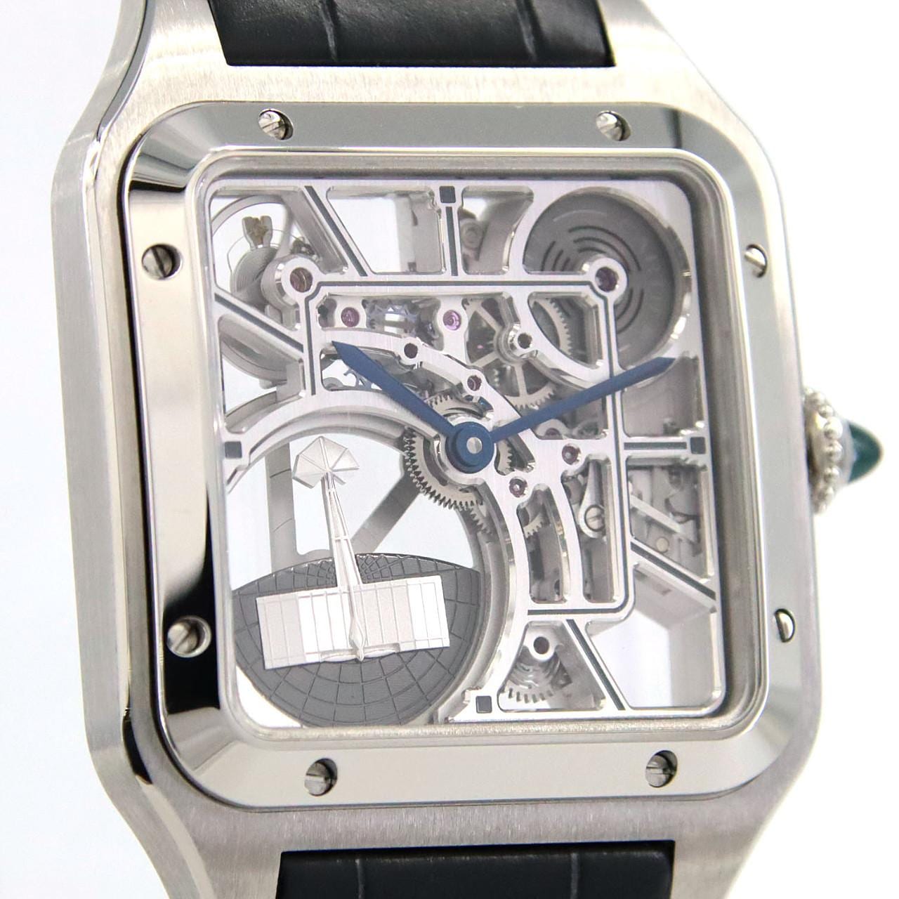 カルティエ サントス デュモンスケルトンウォッチLM マイクロローター WHSA0032 SS 自動巻