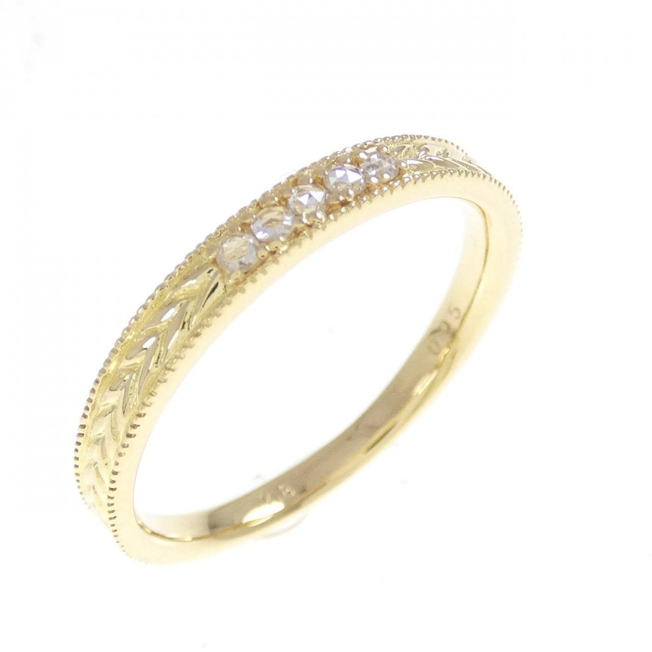 K18YG ダイヤモンド リング 0.05CT
