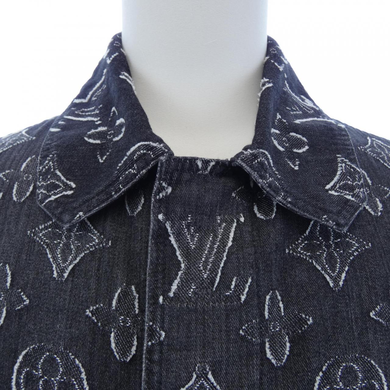 ルイヴィトン LOUIS VUITTON モノグラムショートスリーブシャンブレーシャツ HPS73WARS S／Sシャツ