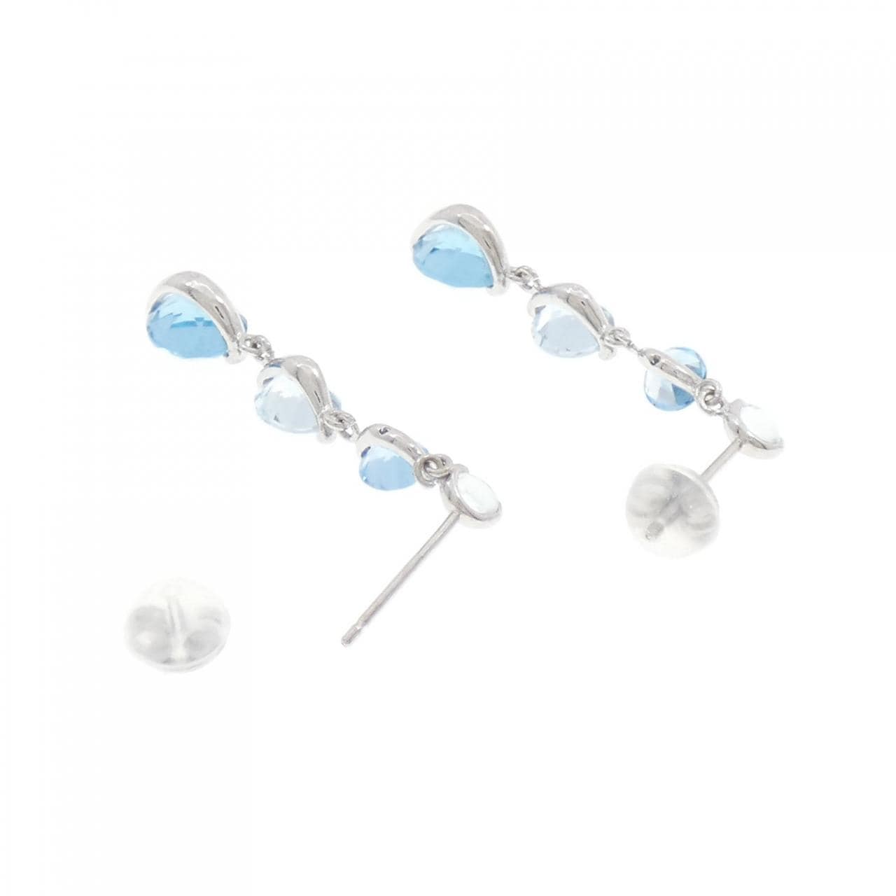 K14WG Aquamarine earrings