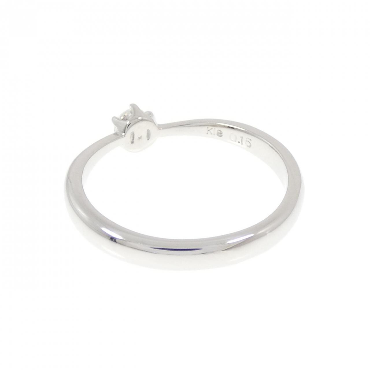 K18WG ダイヤモンド リング 0.15CT