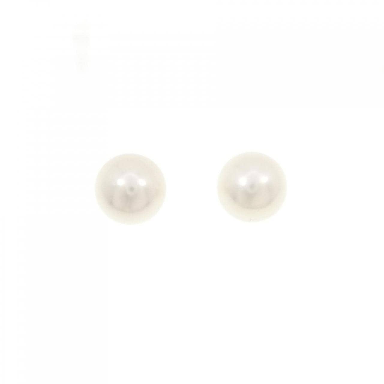 K14WG Akoya pearl earrings 8.7mm