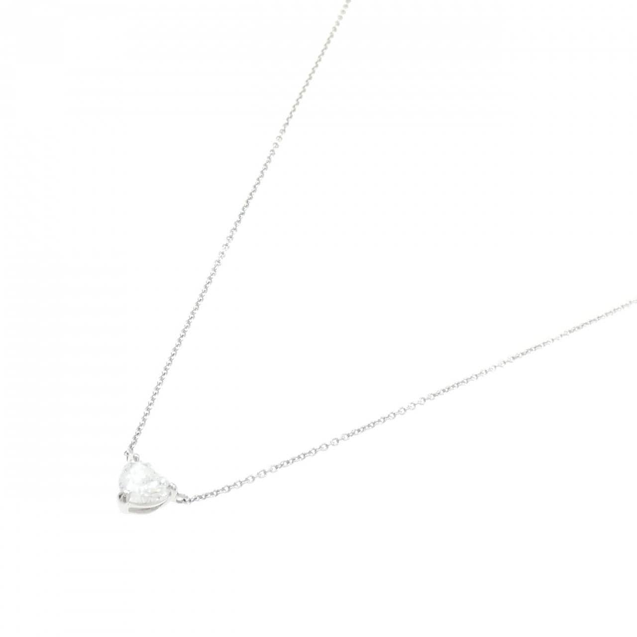 【リメイク】PT900/PT850 ダイヤモンド ネックレス 0.456CT F I1 ハートシェイプ