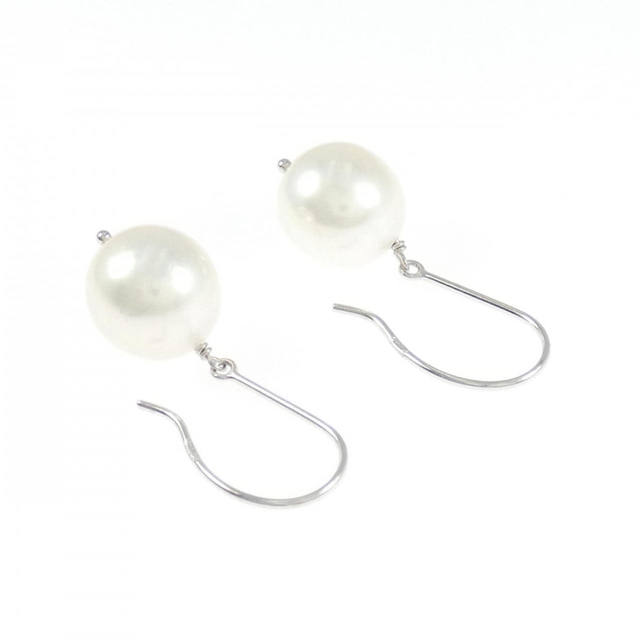 K18WG アコヤパール ピアス 8.7mm