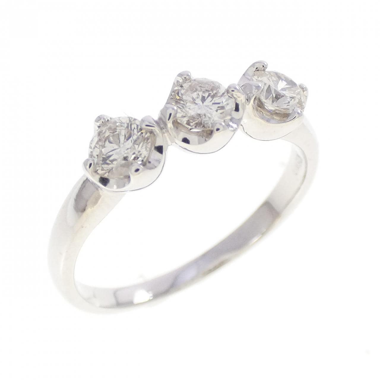 K18WG ダイヤモンド リング 0.52CT