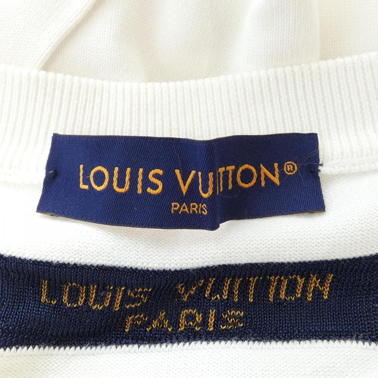 ルイヴィトン LOUIS VUITTON モノグラムコミックスインターシャショートスリーブクルーネック HON97WHA0 ニット