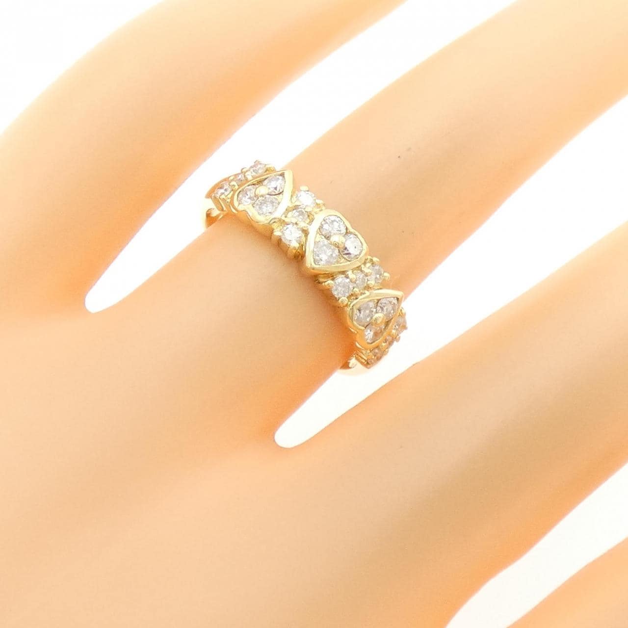 K18YG ダイヤモンド リング 0.50CT