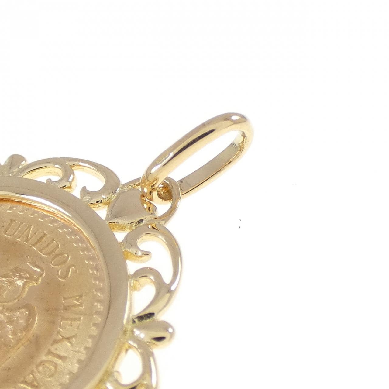 18KYG(枠) コイン ペンダント