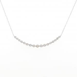 K18WG ダイヤモンド ネックレス 1.00CT