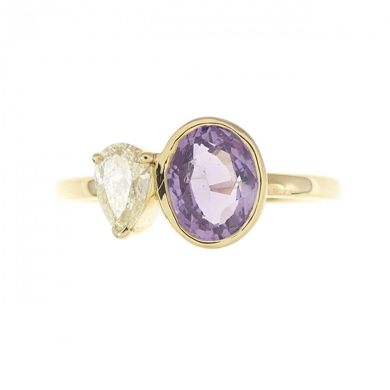 【新品】K18YG サファイヤ リング 0.98CT