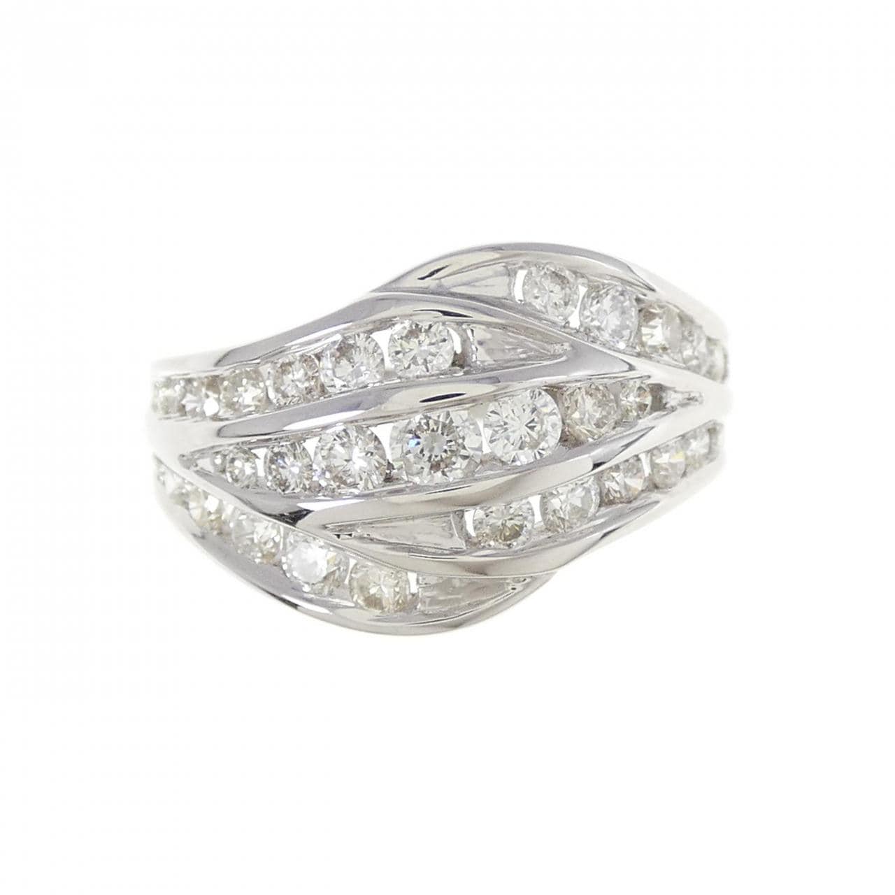 K18WG ダイヤモンド リング 1.25CT