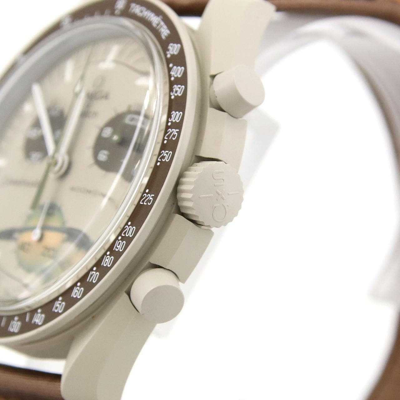 SWATCH x 欧米茄土星SWATCH SO33T100 生物陶瓷石英