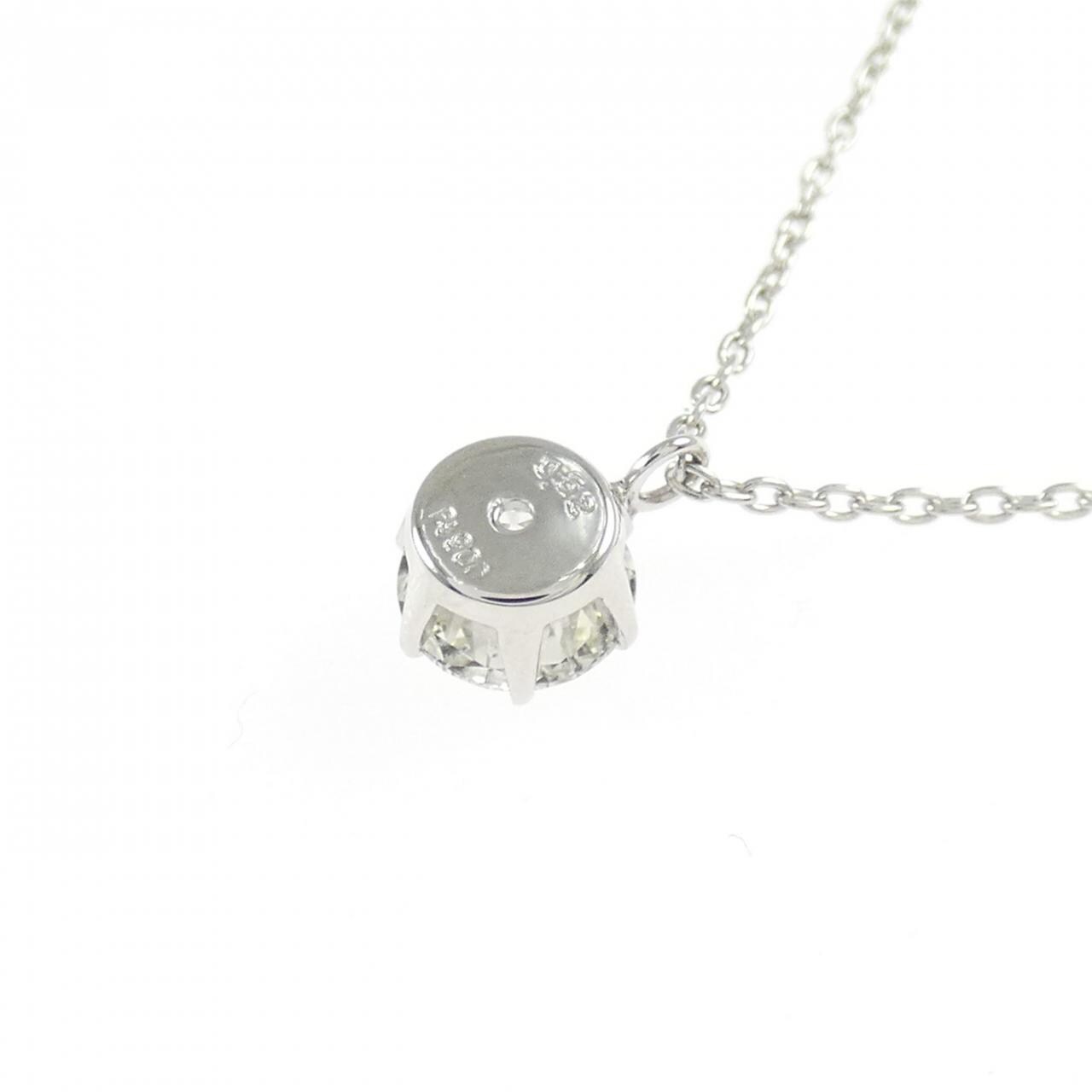 PT900/PT850 ソリティア ダイヤモンド ネックレス 0.52CT