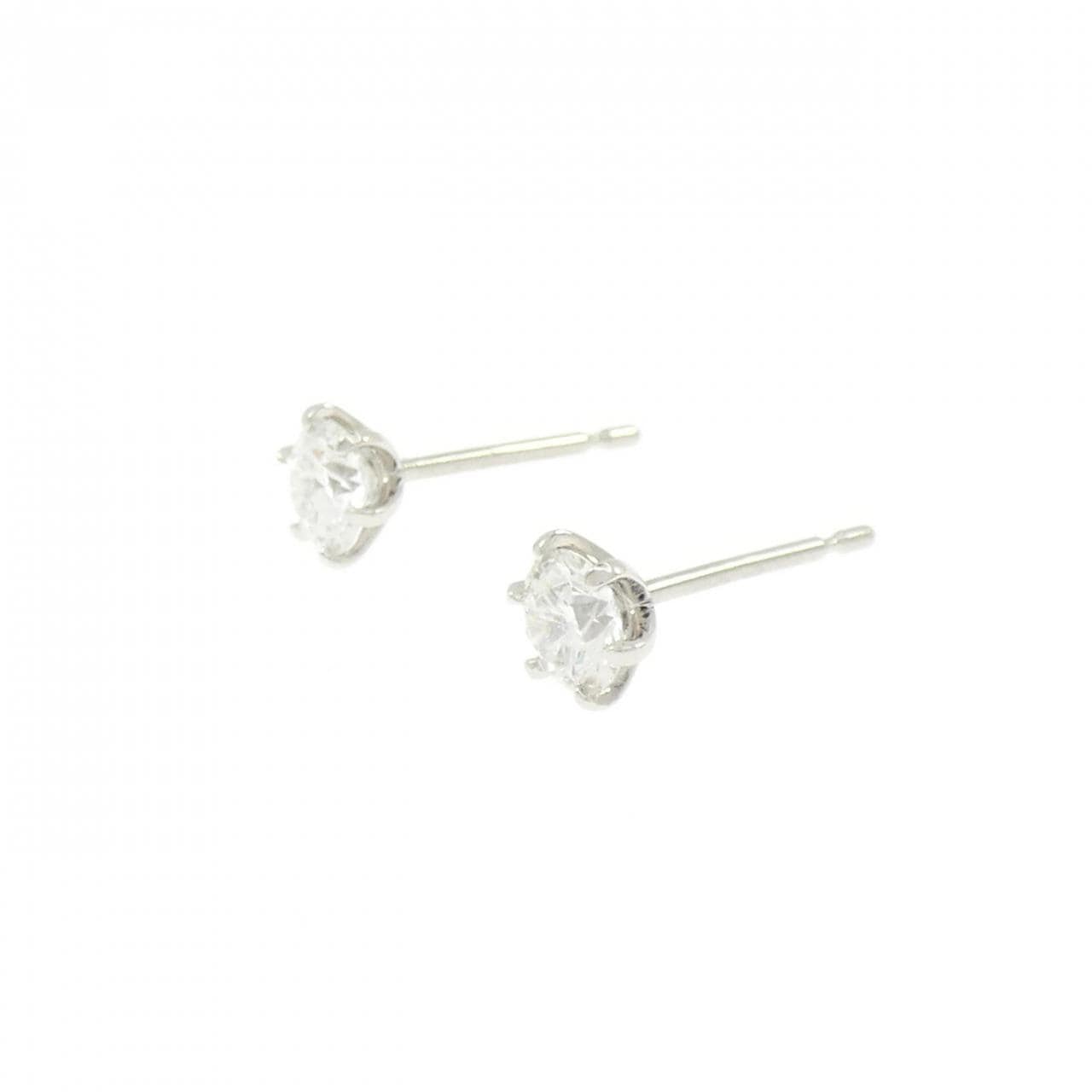 【リメイク】PT900/ST ダイヤモンド ピアス 0.307CT 0.315CT G-H SI1-2 EXT